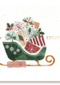 Slee vol cadeaus kerstkaart