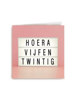 hoera vijfentwintig