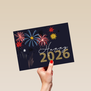 Nieuwjaar 2026 Happy vuurwerk