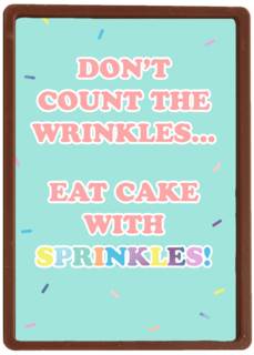 Verjaardagskaart vrouw grappig Dont count the wrinkles