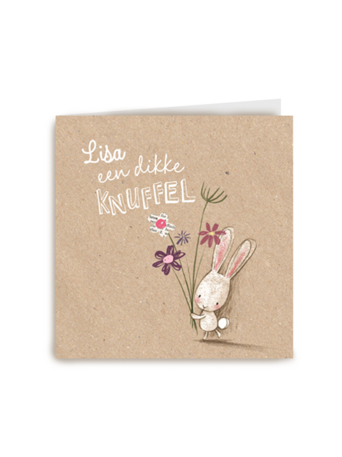 Een konijnenknuffel voor jou
