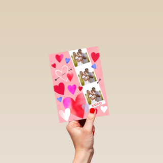Valentijn XOXO Fotokaart