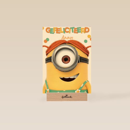 Despicable Me minion carl meisje gefeliciteerd