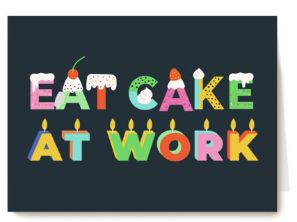 eat cake at work