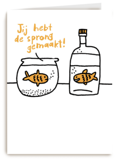 je hebt de sprong gemaakt