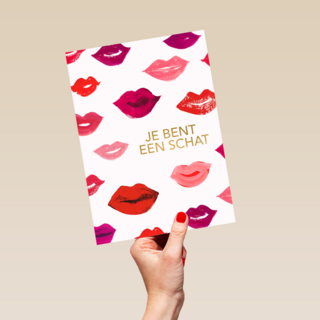liefde vriendschap kaart je bent een schat
