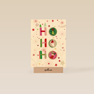 Kerstkaart klassiek ho ho ho Turnowsky