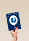 Verjaardagskaart leeftijden man 40 ballon