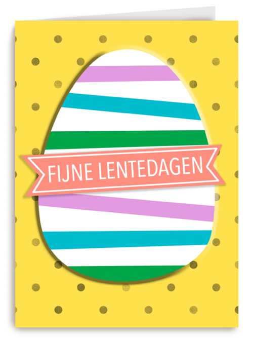 Paaskaart Fijne Lentedagen
