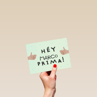 geslaagd kaart hey prima