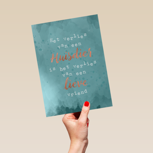 verlies van huisdier is het verlies van een vriend