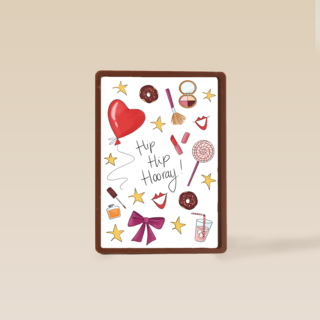 verjaardag kaart matia studio hip hip hooray