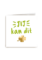 succes kaart jij kan dit gouden klavertje vier