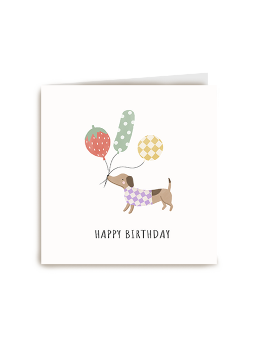 Verjaardagskaart Hallmark | Verjaardagskaart Hond Met Ballonnen
