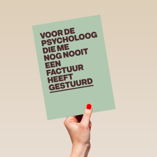 Voor mijn psycholoog