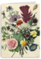 studio art kaart van schilderij met bloemen blanco