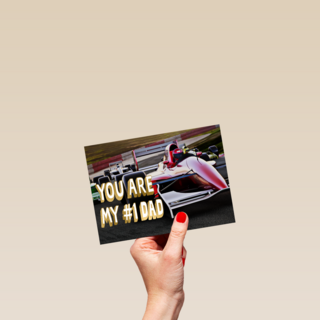 vaderdag kaart raceauto