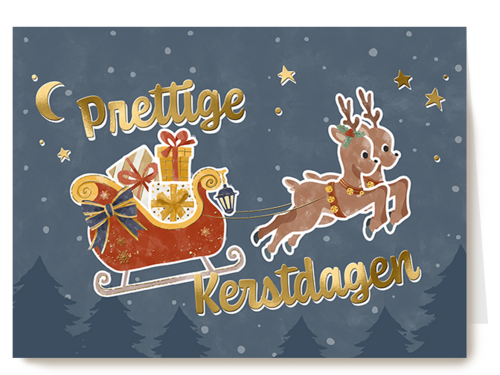 Kerstkaart Hallmark | Making Memories Prettige Kerstdagen Slee