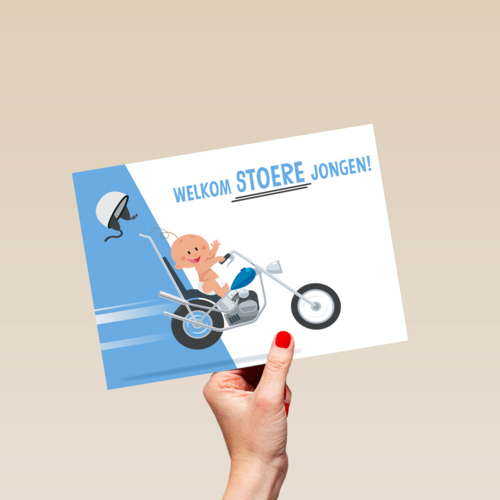 geboorte zoon grappig welkom stoere jongen