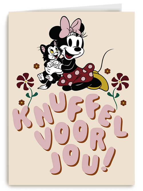 Kaart Hallmark | Vriendschap Beterschapskaarten Mentale Gezondheid | Minnie Mouse Knuffel Voor Jou