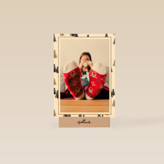 fotokaart met kerstsokken