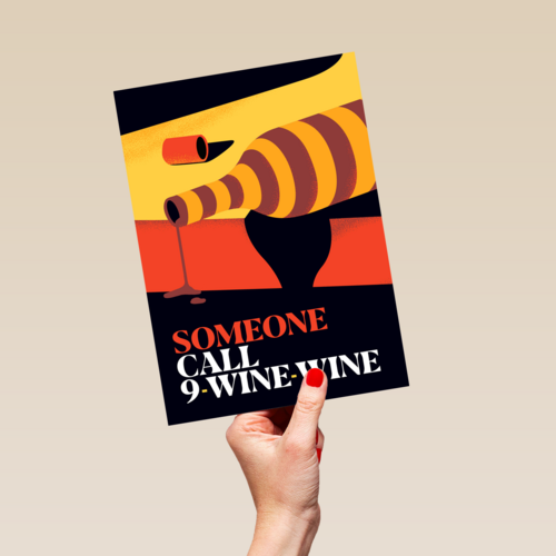 Zomaar kaart someone call 9 wine wine