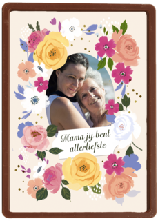 Mama allerliefste bloemen fotokaart
