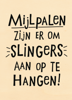 quote kaart mijlpalen zijn er om slingers aan op te hangen