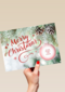 zakelijke kerstkaart met merry christmas