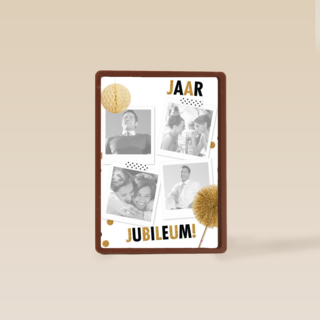 x jaar jubileum fotokaart