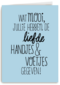 wat mooi jullie hebben de liefde handjes en voetjes gegeven