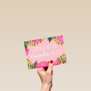 valentijn superblij met een vriendin als jij