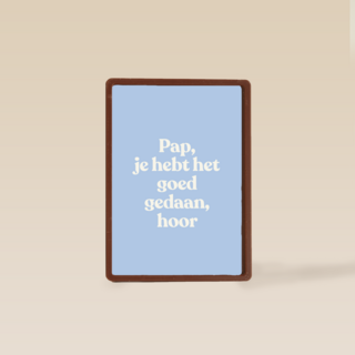 vaderdag kaart andc pap goed gedaan hoor