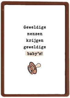 Geboortefelicitatie geweldige ouders geweldige baby's