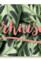 botanical kaart met bladeren en het woord verhuisd
