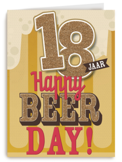 verjaardag leeftijden happy beer day 18