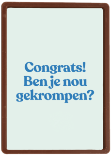 verjaardag kaart man ben je nou gekrompen