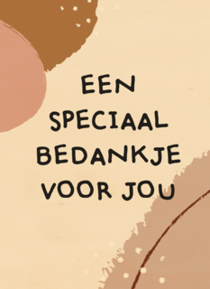 bedanktkaart een speciaal bedankje voor jou