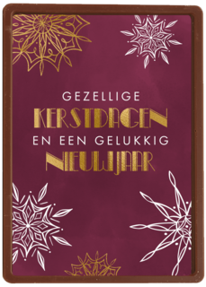 Stijlvolle kerstkaart kerststerren
