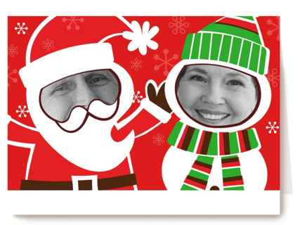 grappige kerstkaart foto