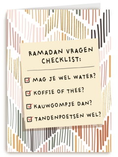 ramadan vragen checklist