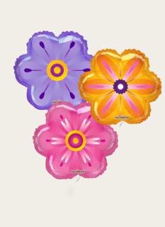 Ballonnentros Bloemen Multi