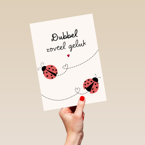 geboorte meerling dubbel zoveel geluk