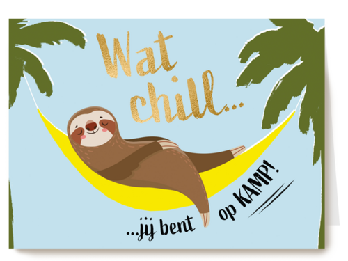 Kaart Hallmark | Op Kamp | Wat Chill Op Kamp