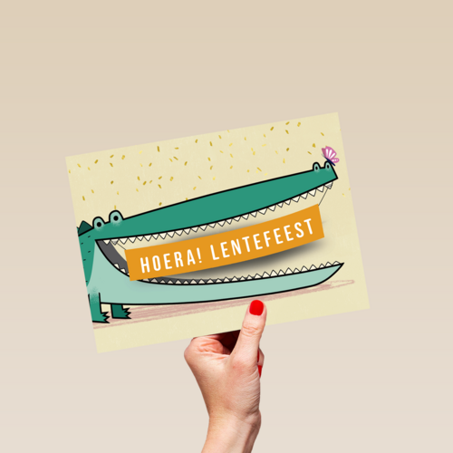Hoera Lentefeest krokodil