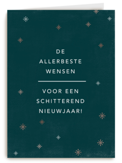 nieuwjaarskaart zakelijk voor een schitterend nieuwjaar