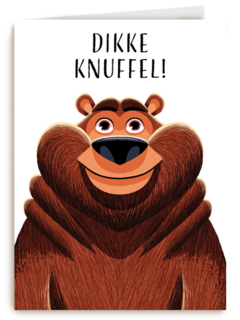 kaart dikke knuffel beer folio