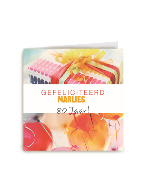 feestje op een kaart
