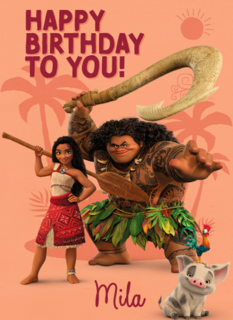 Disney Vaiana Happy Birthday To You