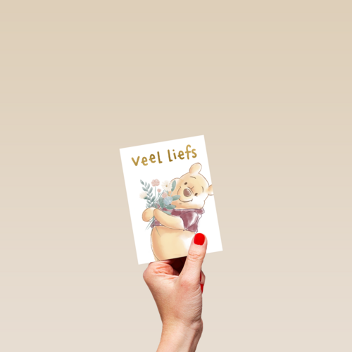 moederdag kaart winnie the pooh veel liefs
